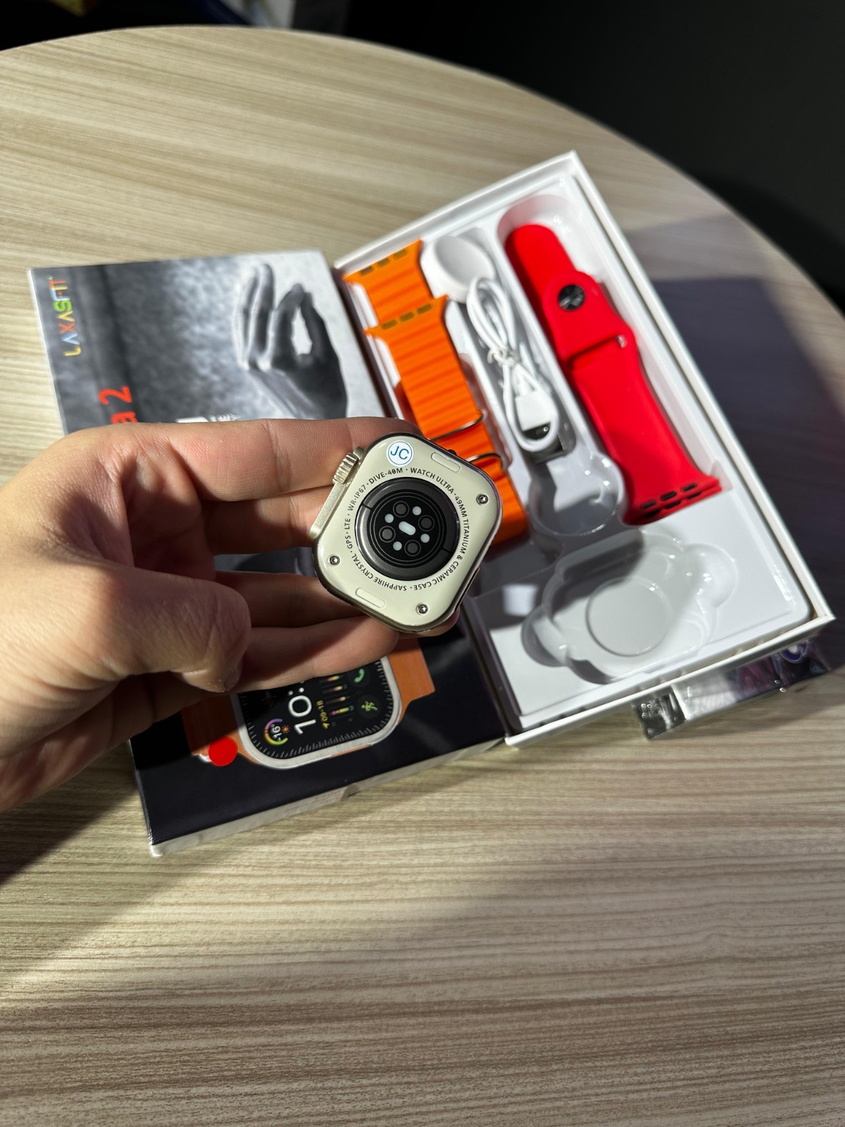 Reloj t900 ultra con 2 pulso, con tornillo real