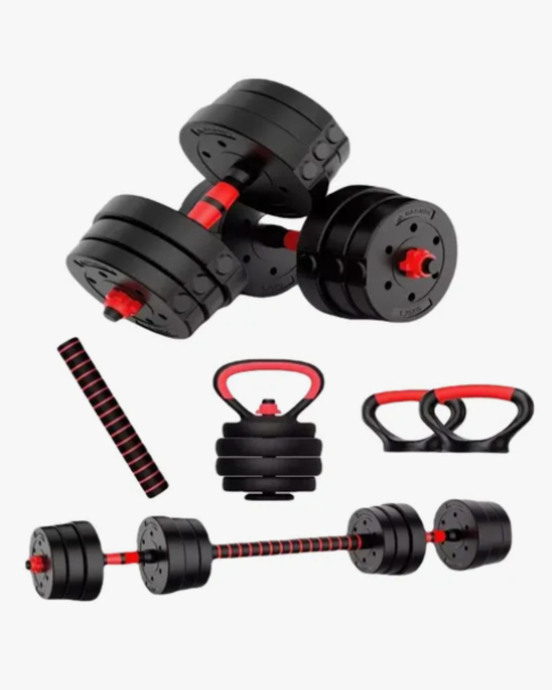 Kit Pesas 40 Kg Convertible Pesa Rusa